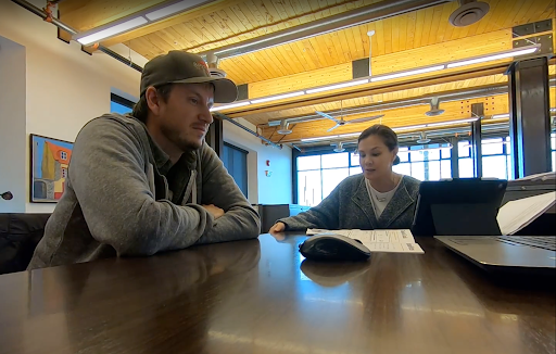 UX interview session with a Finning customer